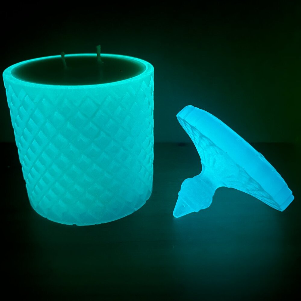 Candle, Glow in Dark, Soywax, 100% Natural, Handmade, Eco-friendly